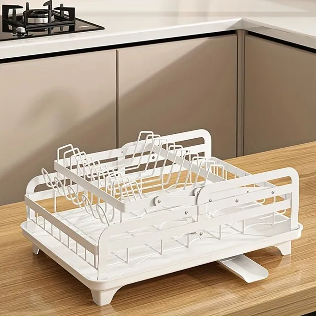 Smart dish dryer: 2 floors, drip, glass dryer and cutlery + bonus pad - Saving places and efficient drying in the kitchen