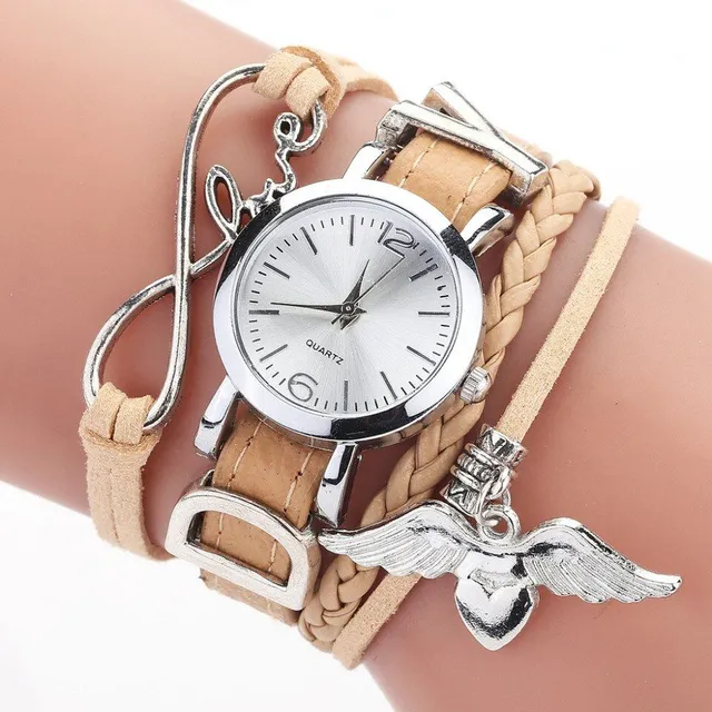 Women's watch with a decorative bracelet