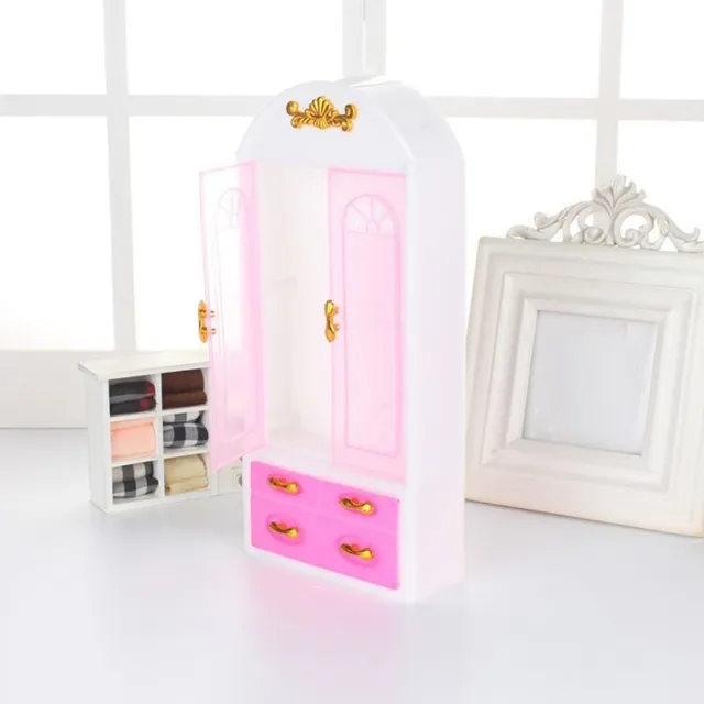Pink cupboard for dolls