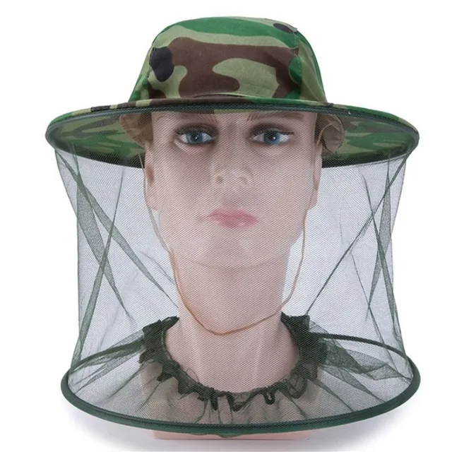 Fishing hats with insect net - more variants