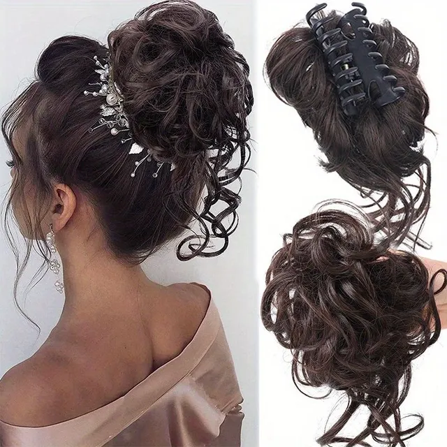 Women's synthetic hair - tousled bun