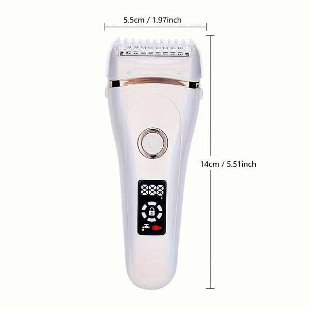 Women's electric razor for smooth shaving of the whole body