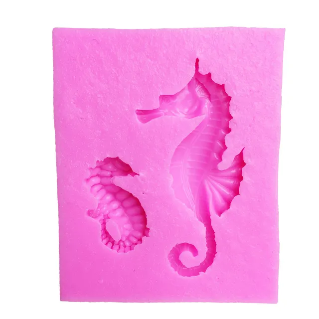 Silicone form of sea horse