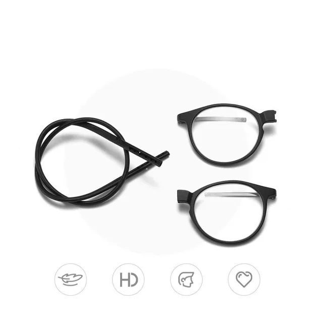 Hinged magnetic dioptric reading glasses