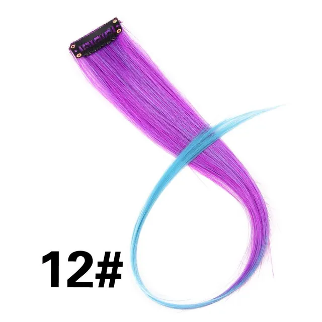 Catchy coloured hair strands