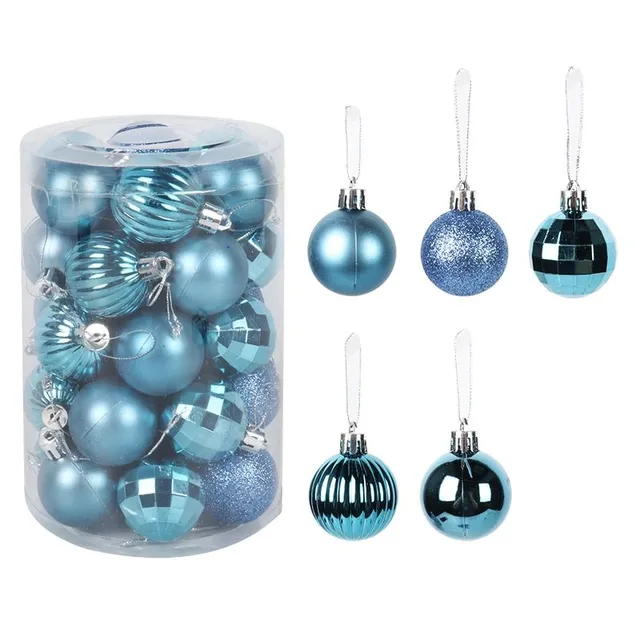 Set of Christmas decorations - different colours