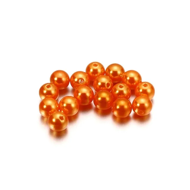 Stringing beads 16 mm 20 pcs orange Larisa