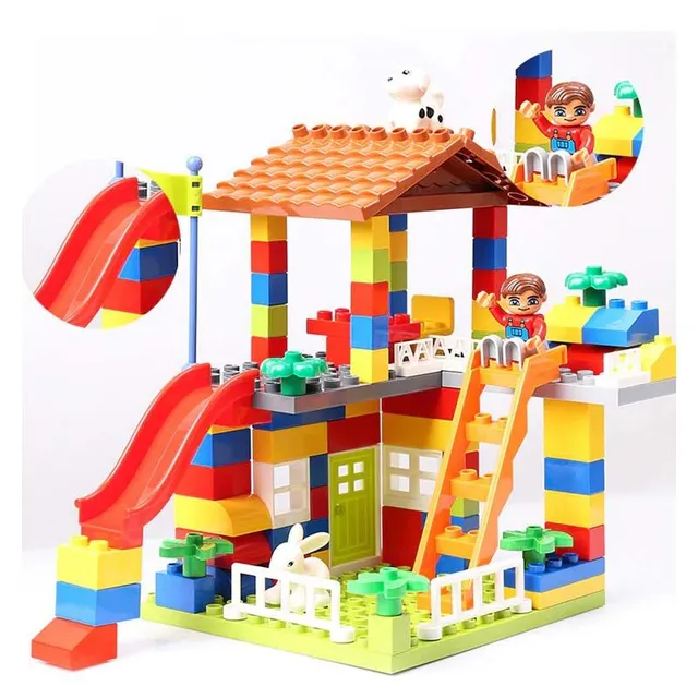 Children's building set in colour - large blocks - for the little ones