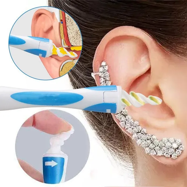 Ear cleaning device - set with attachments