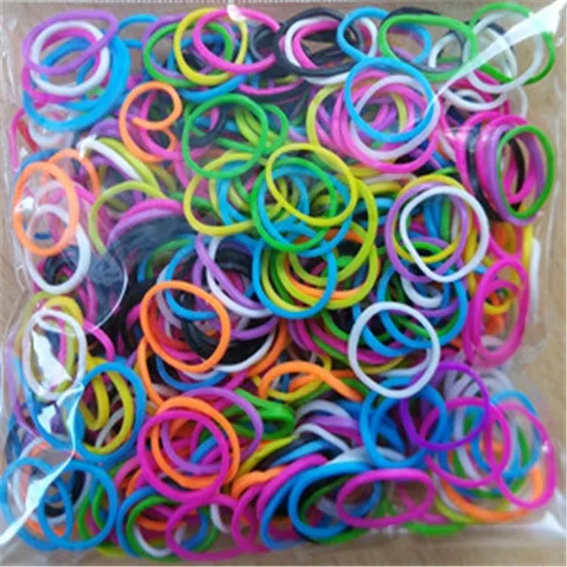 Set of silicone rubber bands for making bracelets - several colour variations Pradeep