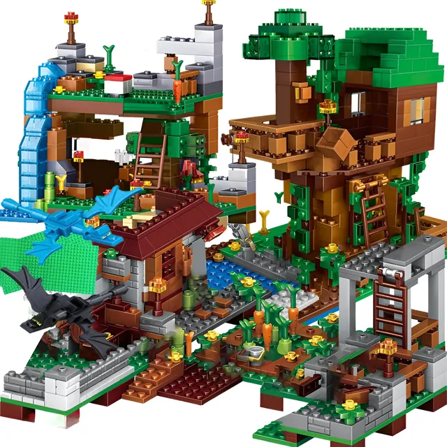 Oblíbená dětská stavebnice Minecraft + 18 postaviček