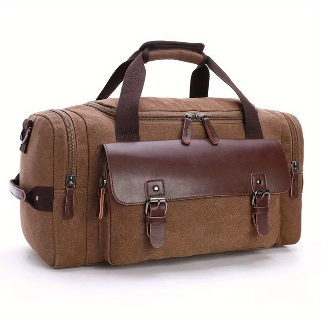 Vintage cestovní taška s velkou kapacitou, tote bag, příruční zavazadlo