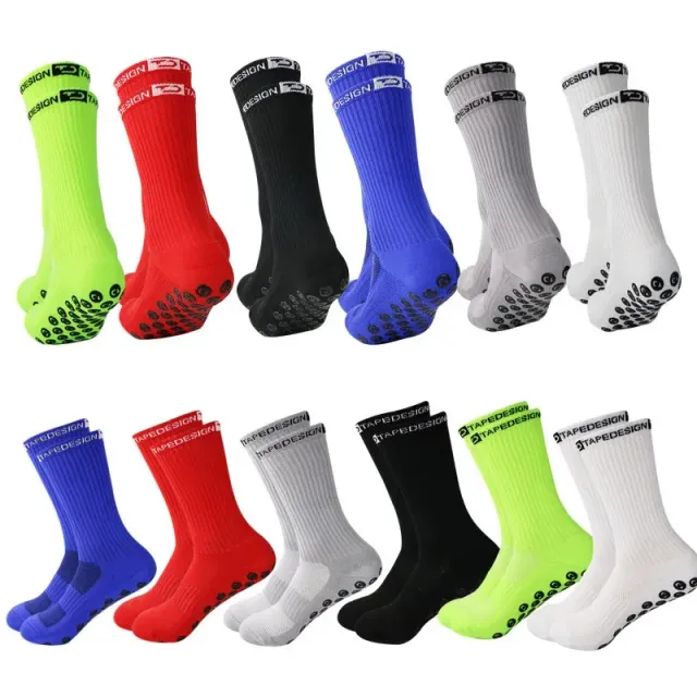 Unisex anti-slip socks for football, basketball and hockey