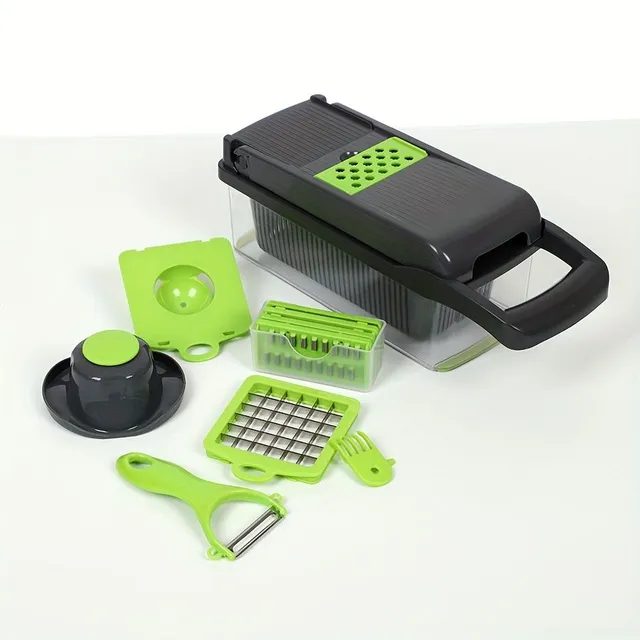 Hand-held multi-function slicer and vegetable cleaver