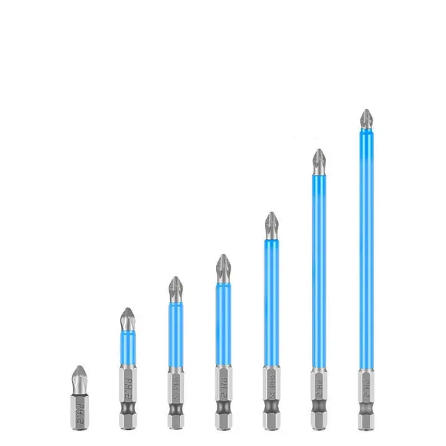 Magnetic kit of bits for screwdriver