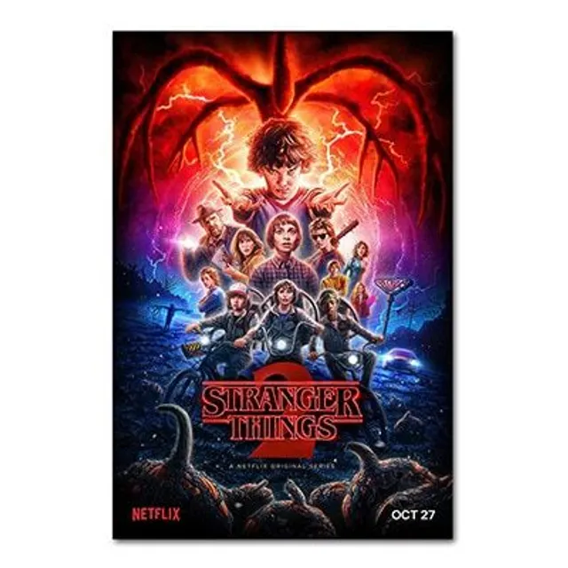 Stylowy plakat oparty na filmie Stranger Thing 2 30 X 20 cm