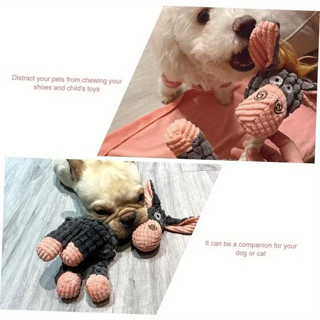 Teddy Toy for dogs donkey with sandblasting