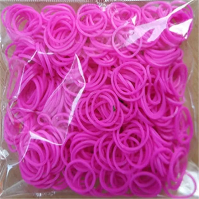 Set of silicone rubber bands for making bracelets - several colour variations Pradeep