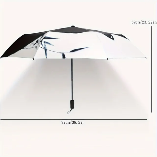 Umbrelă practică cu model de pisică - accesoriu stilat și funcțional