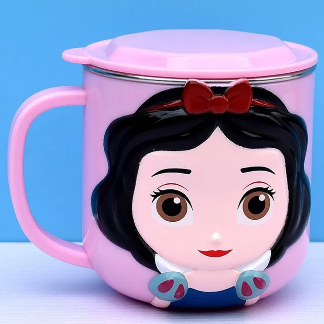 Beautiful children's mug with fairy tale motifs Snowwhite
