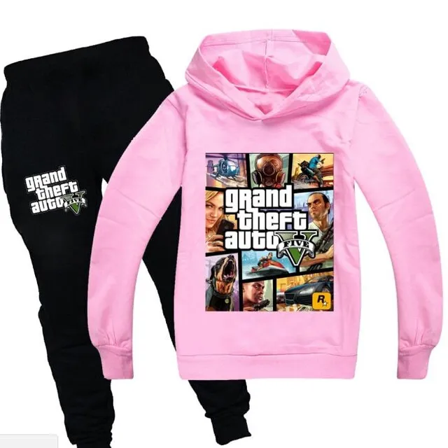 Dziecięce stroje treningowe świetne z wydrukami GTA 5 color at picture 8 3 - 4 roky