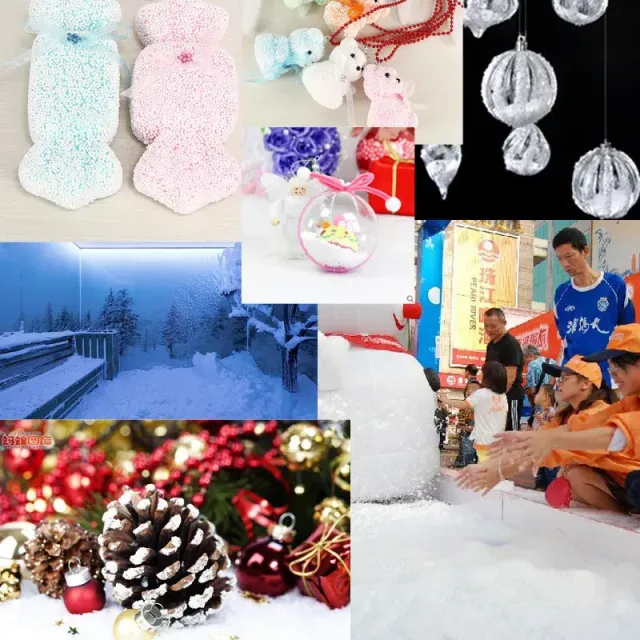 10/50/100g Artificial snow for party, Christmas and winter - Decorative flakes