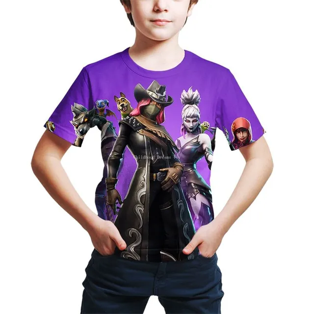 Magnifique t-shirt Fortnite pour enfants en différentes couleurs