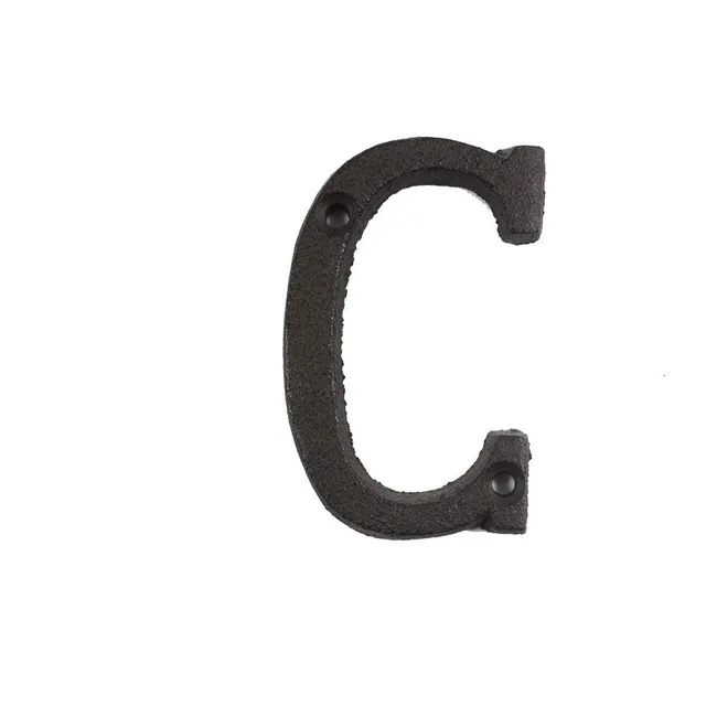 Ozdobné železné písmeno C527