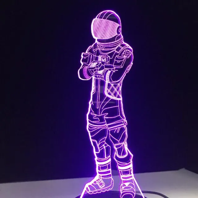 Krásna 3D stolová lampa Fortnite 3d led lamp 10