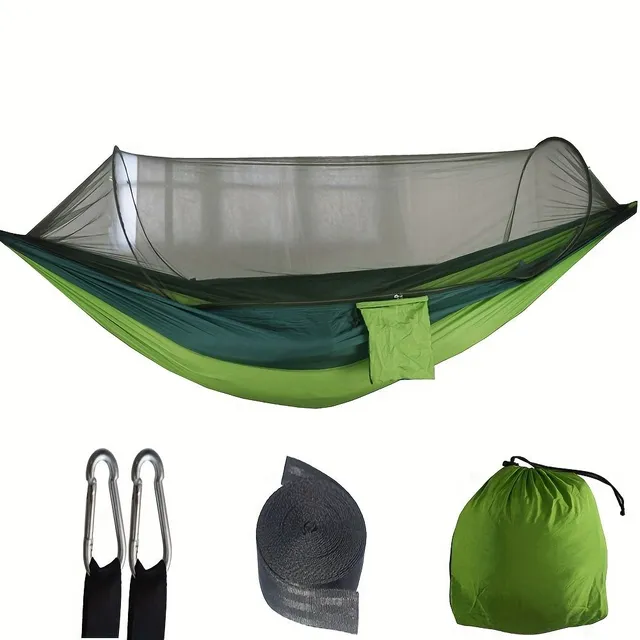 Automatic self-folding hammock against mosquitoes - Perfect protection for outdoor camping