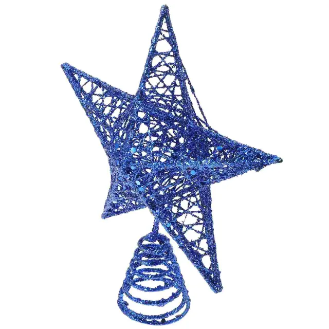 Star of metal on top of Christmas tree - 20x16.5x5.5 cm