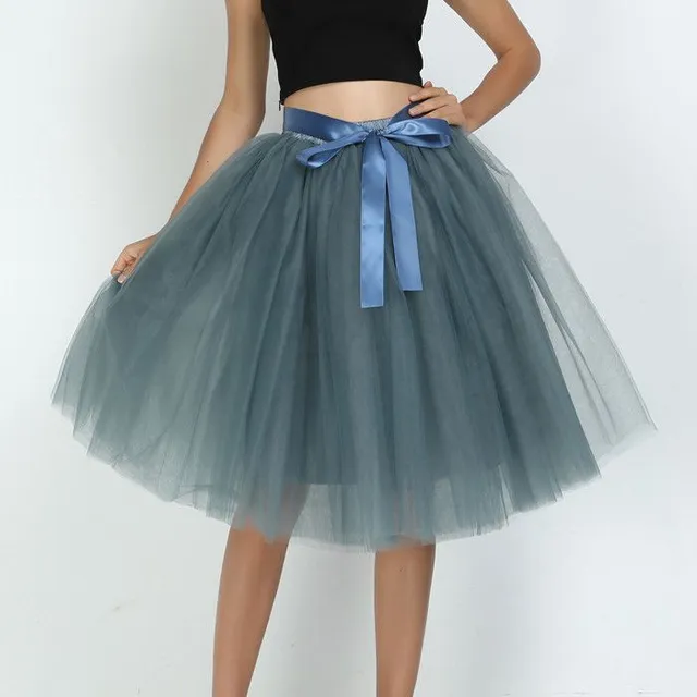 Women's Tulle Tutu Skirt with Bow