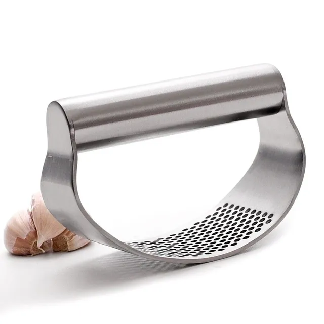 Stainless steel garlic press