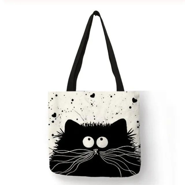 Solid bag with cats 40x40cm