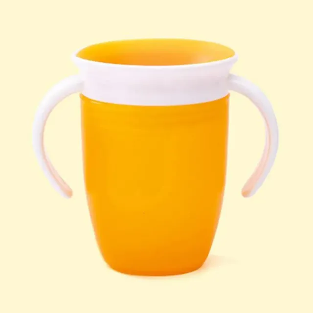 Kids 360° swivel cup with leakproof lid and handles