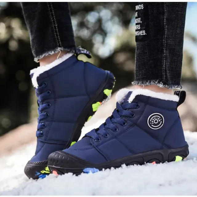 bambini stivali da neve invernali per ragazzi tessuto impermeabile moda bambini scarpe da ginnastica bambini stivali caldi all'aperto