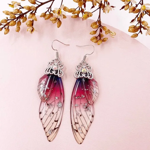 Women's dangle earrings wings Jeanice