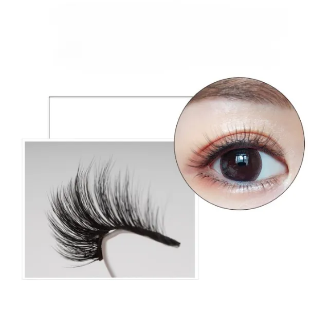 3 pairs of natural-looking magnetic lashes with tweezers and magnetic pencil