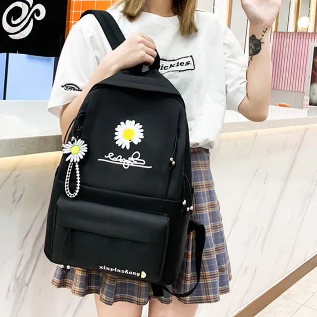 Women's school bag set 4 pcs (Black)