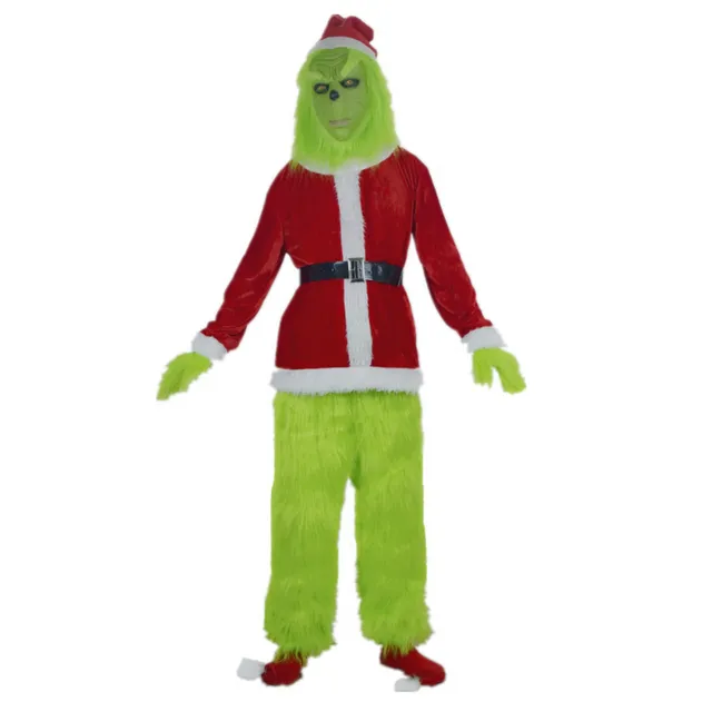 Costume de cosplay unisexe tendance au motif du Grinch