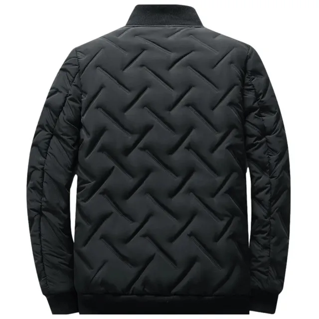 Men's thick winter jacket with cotton padding, suitable for leisure activities