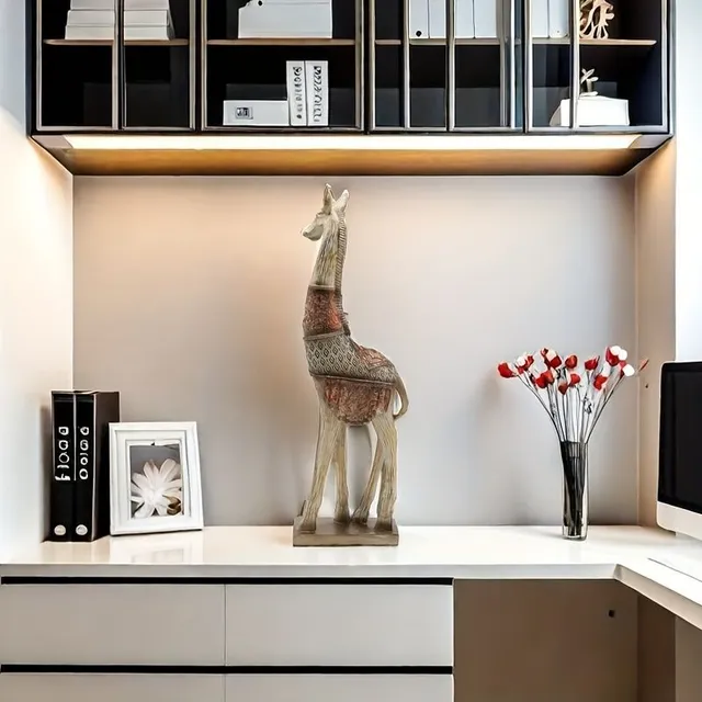 Elegant giraffe decoration from resin - design supplement for your interior