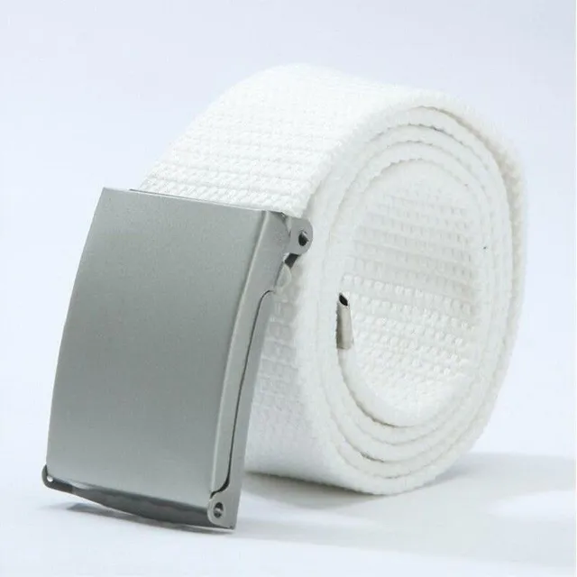 Fabric belt white 125 cm Michele latkovy-pasek-bila 105-cm