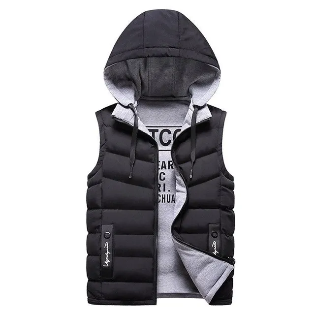 Boy's quilted vest double-sided Christeen cerna xxs