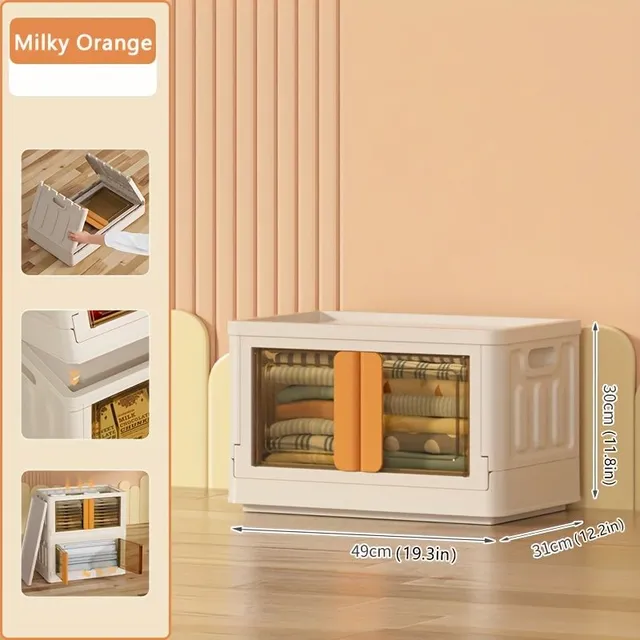 1pc Kitchen Storage &amp; Organizational Accessories, Plastic Storage compartments with lid, Foldable Storage compartments, Organizers &amp; Storage spaces To Cabinets, Storage box With Front Opening DVD, Organizer To Bathroom, Storage cabinet, Kitchen