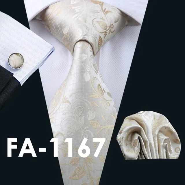 Set bărbătesc elegant | Cravată, Batistă, Butoni fa1167