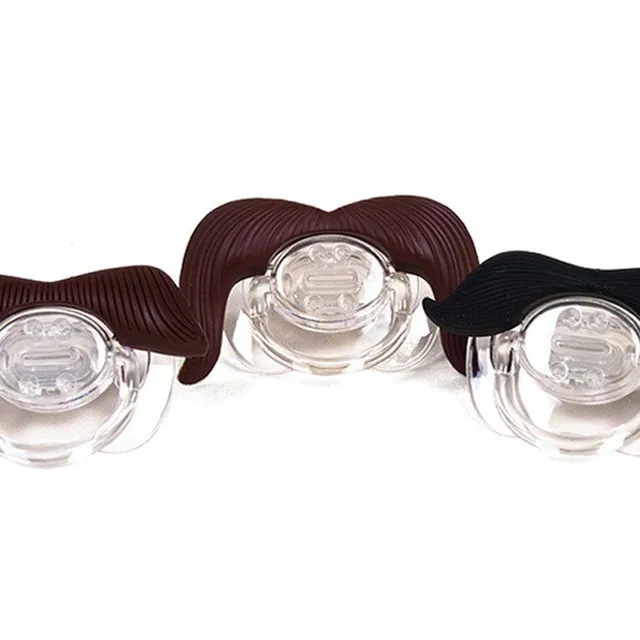 Hipster mustaches for pacifiers