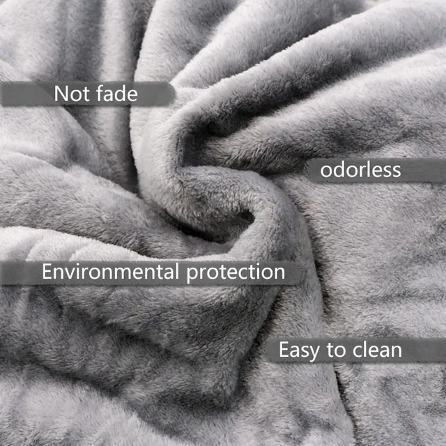 Lightweight thin mechanical flannel blanket Super warm soft blankets