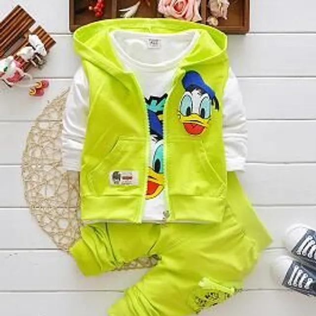 Boy set - Mikina, vest and sweatpants - Donald Duck