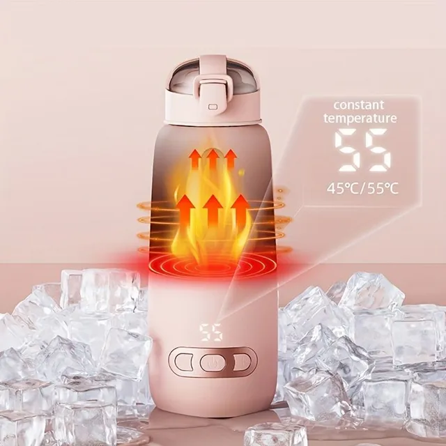 Portable water heater with constant temperature dry milk heater for travel, bottle heater, safe outdoor winter utensils, Christmas present for Thanksgiving on Halloween